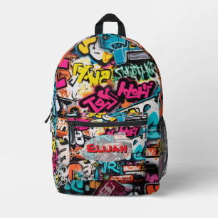 Sac À Dos Imprimé Mur de graffiti urbain