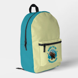 Sac À Dos Imprimé Né pour être préhistorique Mammoth laine Baby