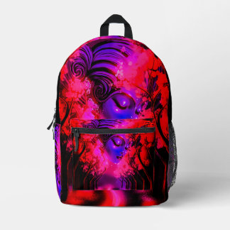 Sac À Dos Imprimé Neon Goddess in Enchanted Forest