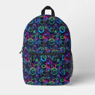 Sac À Dos Imprimé Neon Halos
