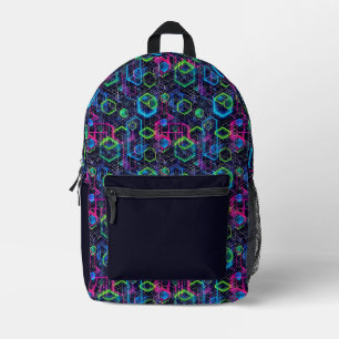 Sac À Dos Imprimé Neon Halos Combi