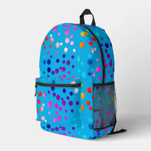 Sac À Dos Imprimé Neon Pois Sur Aqua