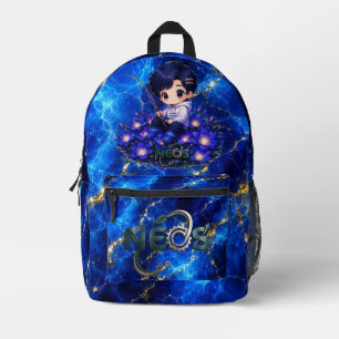 Sac À Dos Imprimé Neos Kawaii Zodiaque Verseau