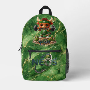 Sac À Dos Imprimé Neos Zodiac Kawaii Taureau