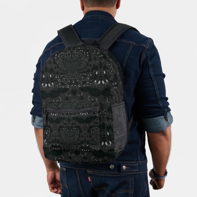 Sac À Dos Imprimé Noir avec points blancs (Insitu (Modèle))