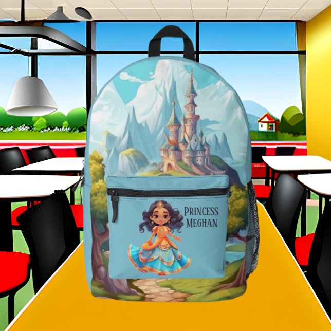 Sac À Dos Imprimé Nom d'ajout de la mignonne Princesse (Créateur téléchargé)