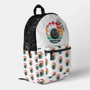 Sac À Dos Imprimé Nom de l'équipe et du joueur des corbeilles Retro 