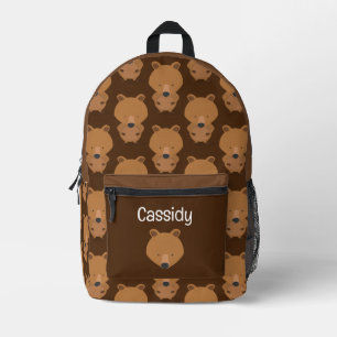 Sac À Dos Imprimé Nom de l'ours animal mignon