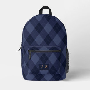 Sac À Dos Imprimé Nom de monogramme personnalisé