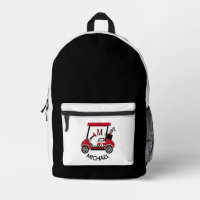 Nom de monogramme personnalisé Panier de golf