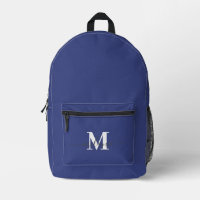 Nom du monogramme personnalisé bleu marine