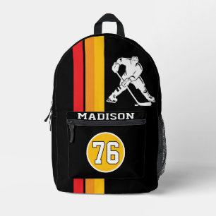 Sac À Dos Imprimé Nom et numéro de joueur de hockey sur glace person
