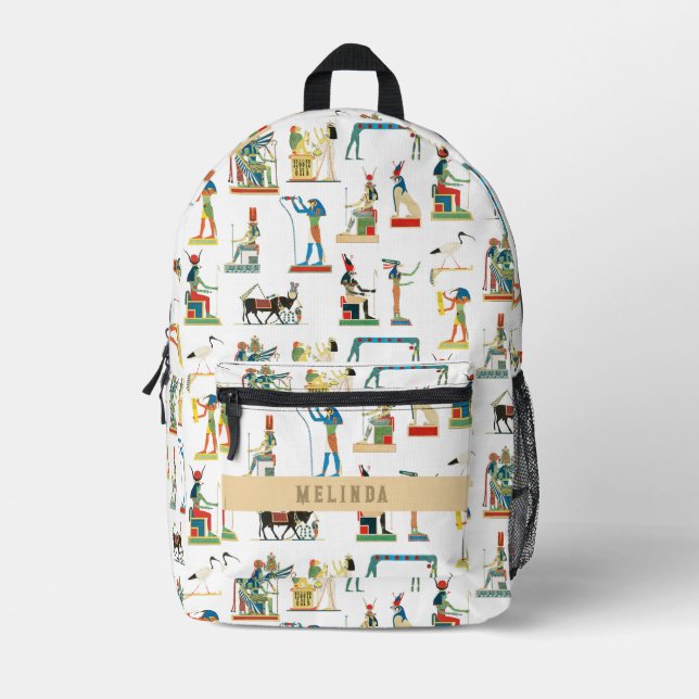 Sac À Dos Imprimé Nom personnalisé Ancienne Egypte Ecole égyptienne  (Recto)