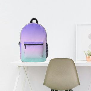 Sac À Dos Imprimé Nom personnalisé de l'école Lilac Ombre