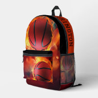 Nom personnalisé Flaming Basketball
