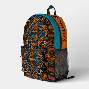 Sac À Dos Imprimé Nom personnalisé Motif africain