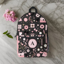 nouvelle chic fille chic jolie monogramme noir éco