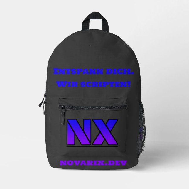 Sac À Dos Imprimé Novarix (Recto)