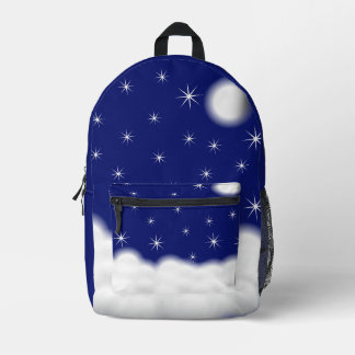 Sac À Dos Imprimé Nuages de ciel bleu