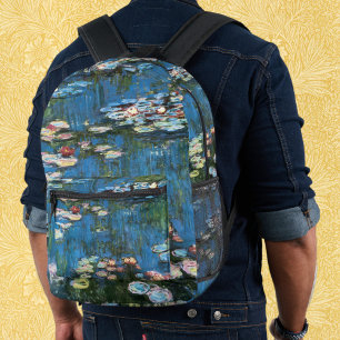 Sac À Dos Imprimé Nymphéas par Claude Monet, Impressionnisme Vintage