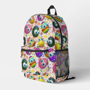Sac À Dos Imprimé Œufs de Pâques de dessin animé mignons et drôles