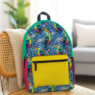 Sac À Dos Imprimé Oiseaux tropicaux