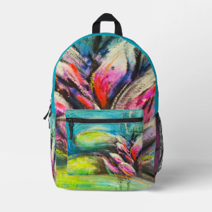 Sac À Dos Imprimé Ondes de calme fleuries