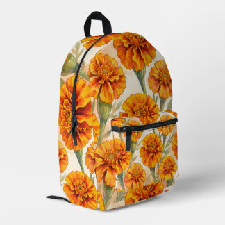 Sac À Dos Imprimé Orange marigold flowers pattern