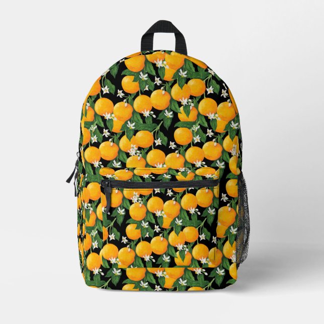 Sac À Dos Imprimé Oranges (Recto)