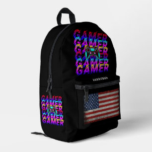 SAC À DOS IMPRIMÉ ORDINATEUR PERSONNALISÉ JOUEUR DE SPORTS VINTAGE
