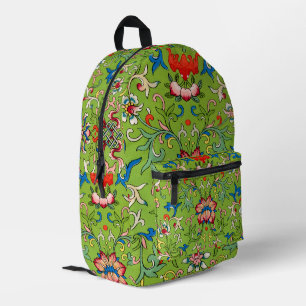 Sac À Dos Imprimé Ornement chinois vintage Owen Jones floral vert