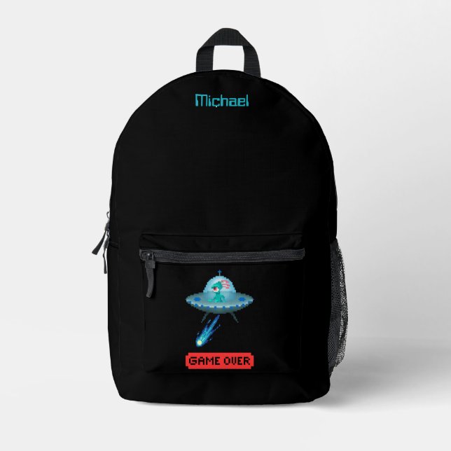 Sac À Dos Imprimé Oui Je crois que l'Alien volant UFO vaisseau spati (Recto)