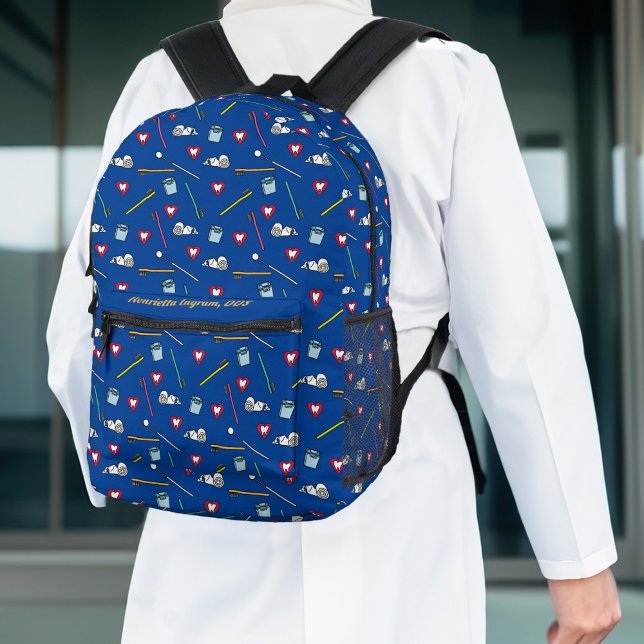 Sac À Dos Imprimé Outils dentaires mignons (Créateur téléchargé)