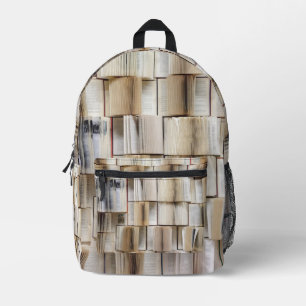 Sac À Dos Imprimé Pages de livres vintages ouverts
