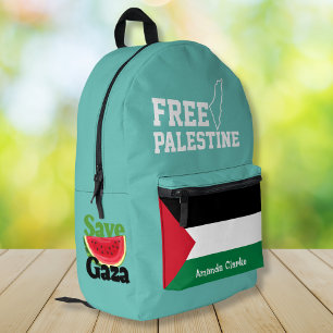 Sac À Dos Imprimé Palestine personnalisé Drapeau de la Palestine