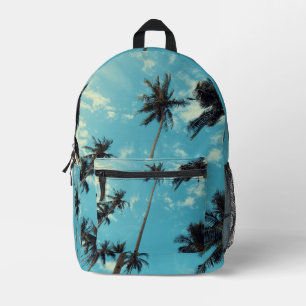 Sac À Dos Imprimé Palmiers et Ciel