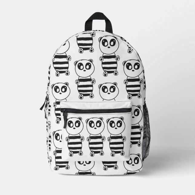 Sac À Dos Imprimé Panda Kids (Recto)