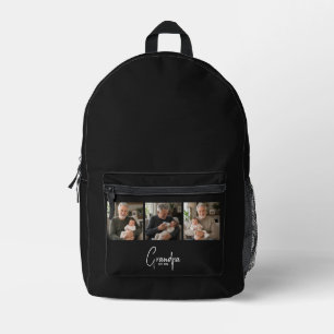 Sac À Dos Imprimé Papa a fondé Black 3 Photo Cadeau