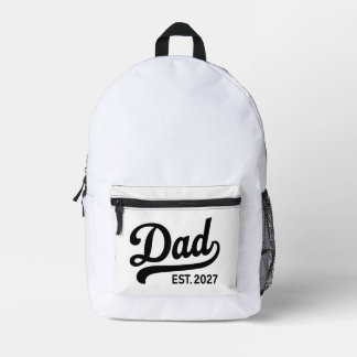 Sac À Dos Imprimé Papa Est 2027 Futur Papa Bébé Annonce