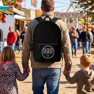 Sac À Dos Imprimé Papa Moderne avec Noms Simples d'Enfants