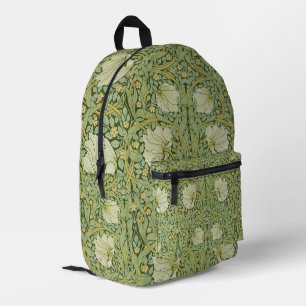 Sac À Dos Imprimé Papier peint floral bleu Pimpernel de William Morr