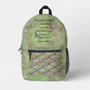 Sac À Dos Imprimé Papillon de prière de sérénité Inspiration
