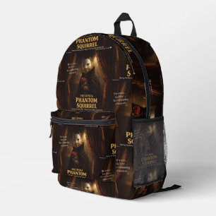 Sac À Dos Imprimé Parodie de l'Opéra Fantôme Écureuil