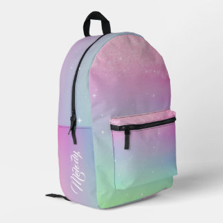 Sac À Dos Imprimé Pastel Parties scintillant Ombre Gradient Éperche
