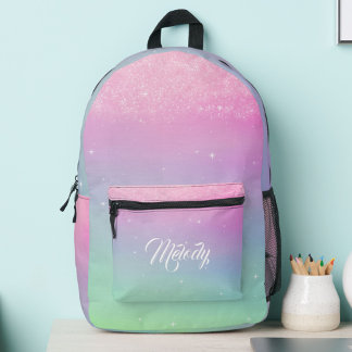 Sac À Dos Imprimé Pastel Parties scintillant Ombre Gradient Éperche
