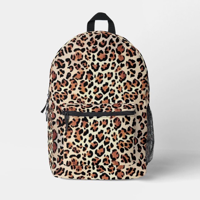 Sac À Dos Imprimé Peau léopard (Recto)