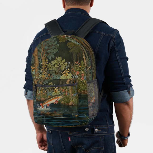 Sac À Dos Imprimé Pêche à la mouche rustique (Insitu (Modèle))