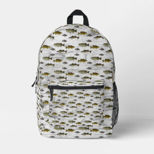 Sac À Dos Imprimé Pêche Thématique Walleye Bass Crappie Angler Homme