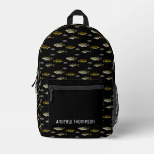 Sac À Dos Imprimé Pêche Thématique Walleye Bass Crappie Angler Homme