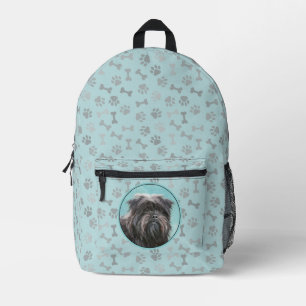 Sac À Dos Imprimé Peinture Affenpinscher - Art de chien original mig